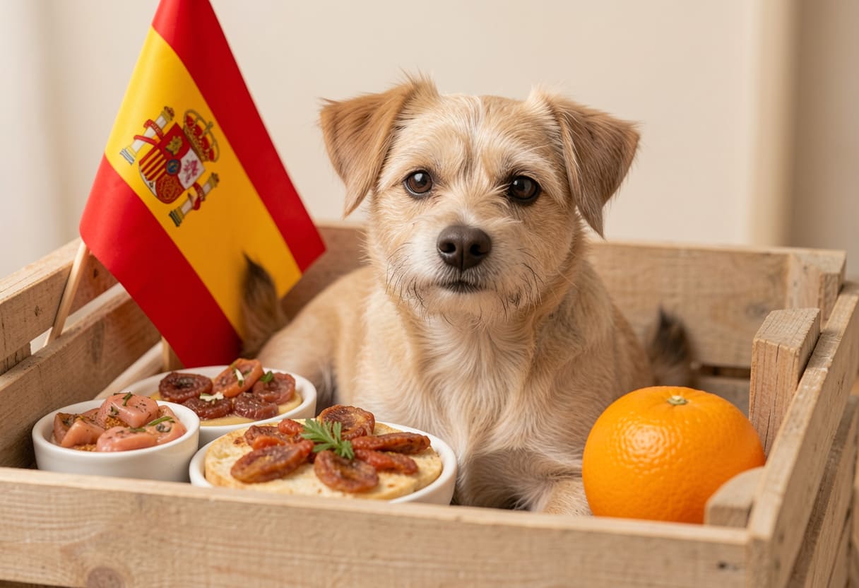 Small dog ready for a Canada to Spain pet move