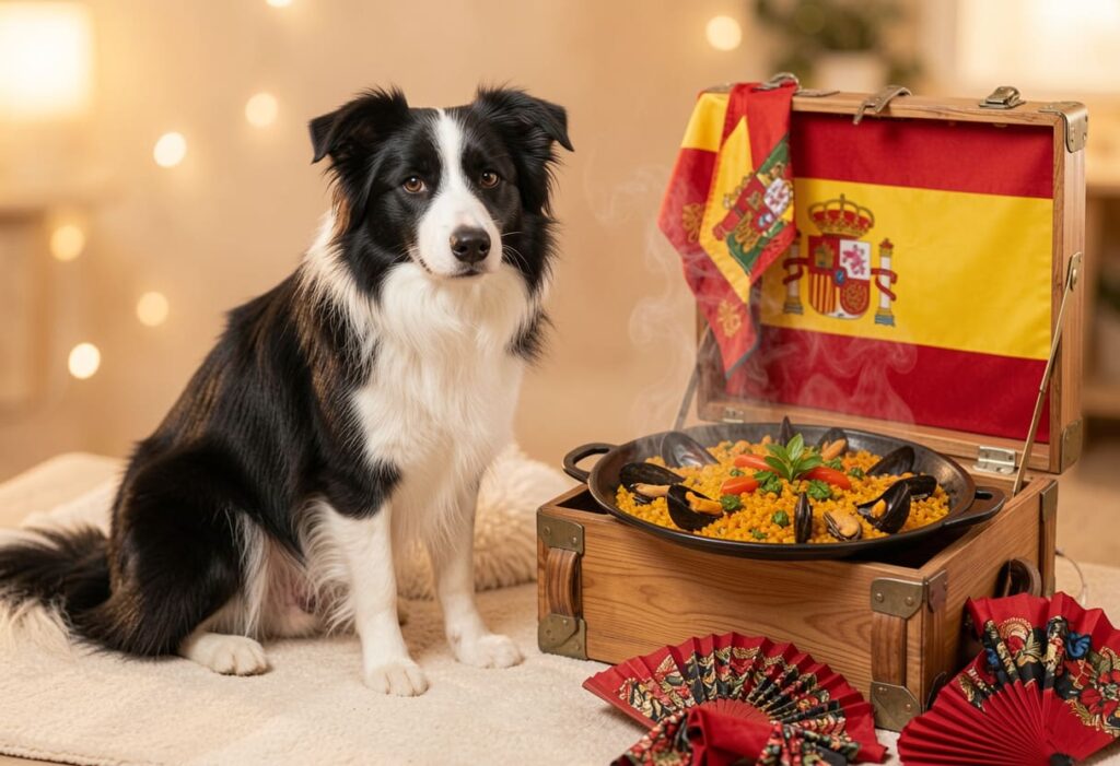 Border collie ready for pet relocation from Canada to Spain