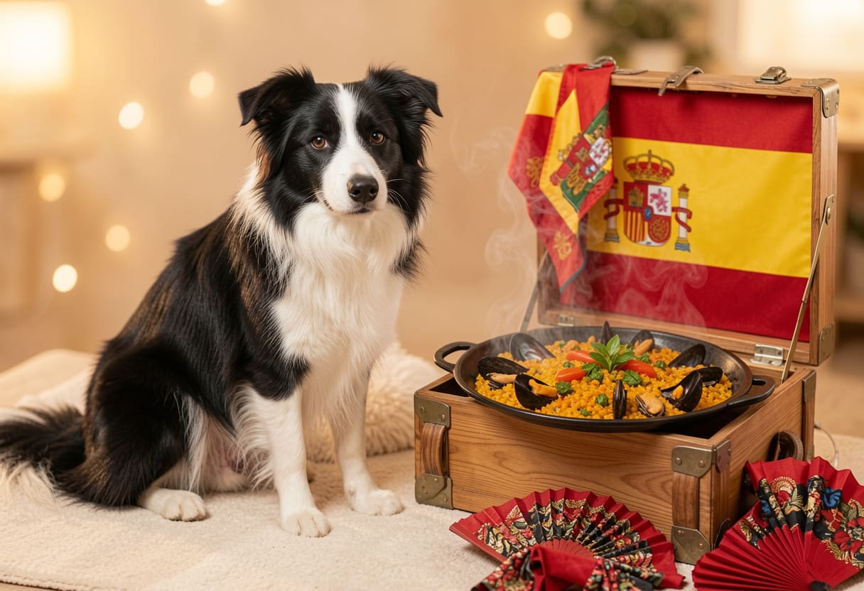 Border collie ready for pet relocation from Canada to Spain