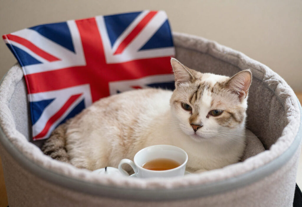 Cat ready for a Canada to UK pet move