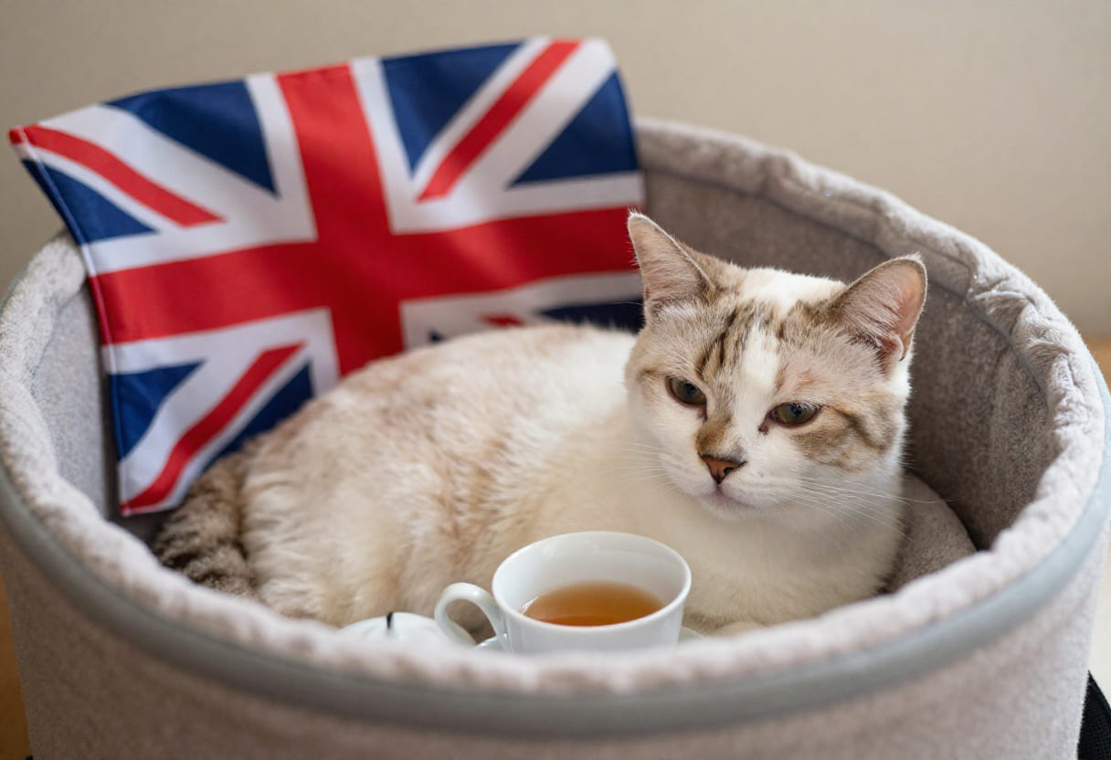 Cat ready for a Canada to UK pet move