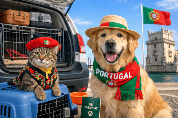 Pet shipping from Canada to Portugal
