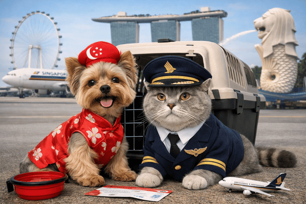 Pet shipping from Canada to Singapore