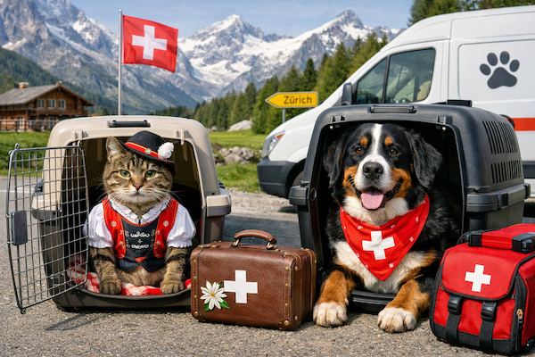 Pet shipping from Canada to Switzerland