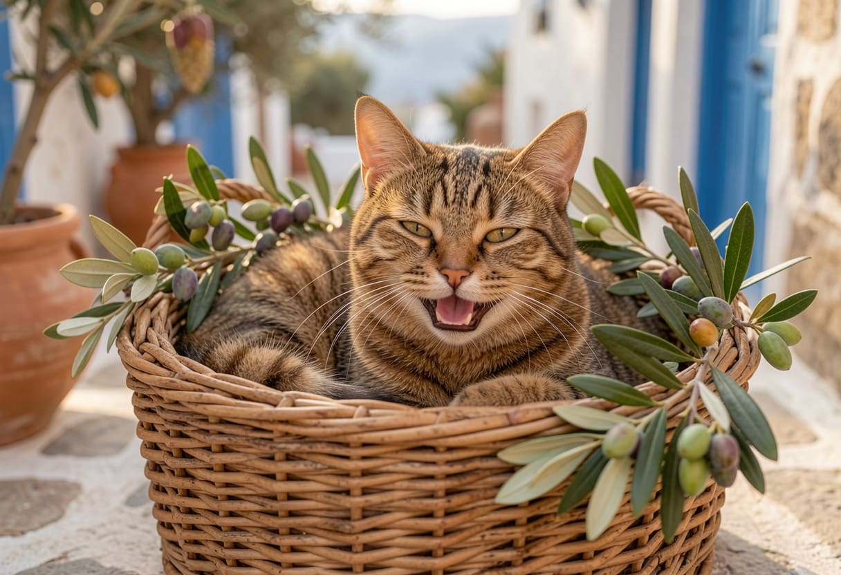 Cat ready for a Canada to Greece pet move