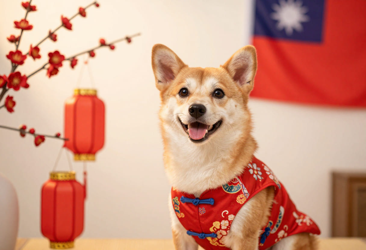 Dog ready for pet relocation from Canada to Taiwan